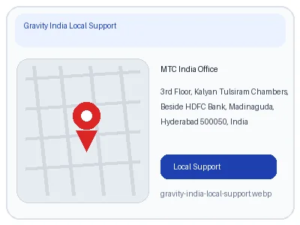 Local Gravity Software implementation support across India