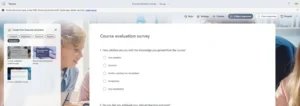 Microsoft Forms welcome page with template categories