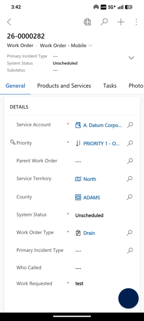 Dynamics 365 Field Service mobile app in offline mode