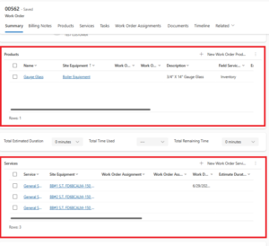 Generated Work Order with quote details carried forward in Dynamics 365 Field Service-02