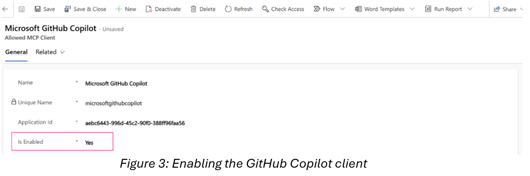 Enabling the GitHub Copilot MCP client