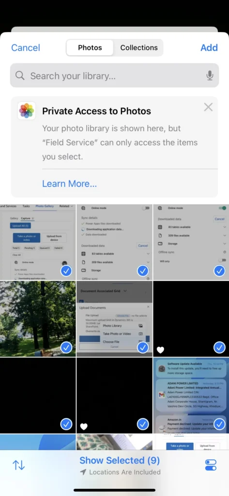 Multifile Uploader or CRM Picture extending Field Service mobile