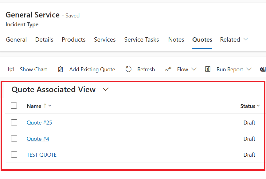 Multiple Incident Types associated with a Dynamics 365 Quote