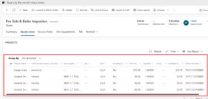 Quote lines driven by Incident Products and Incident Services in Dynamics 365