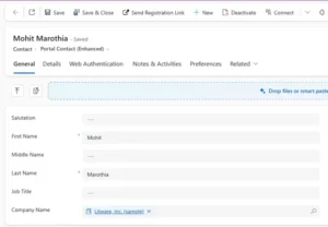 Sending a portal invitation from Dynamics 365 to a customer contact